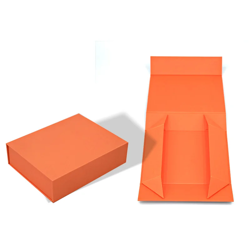 custom flip lid magnetic gift card box color printing flap pack empty packaging box