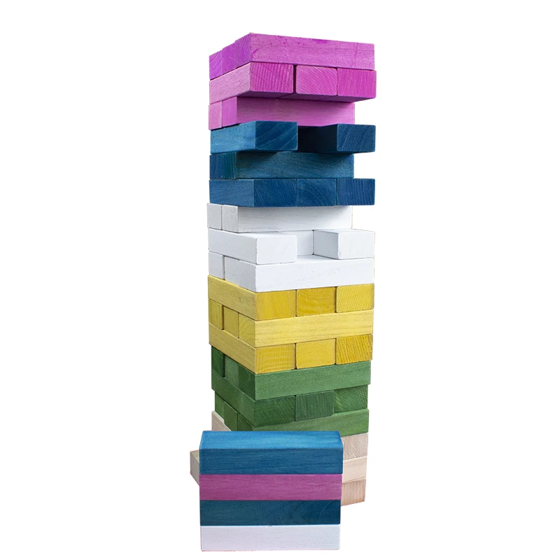 Outdoor Jumbo Wood Stacking Lawn Yard Game Paulownia Tumbling Tower Games