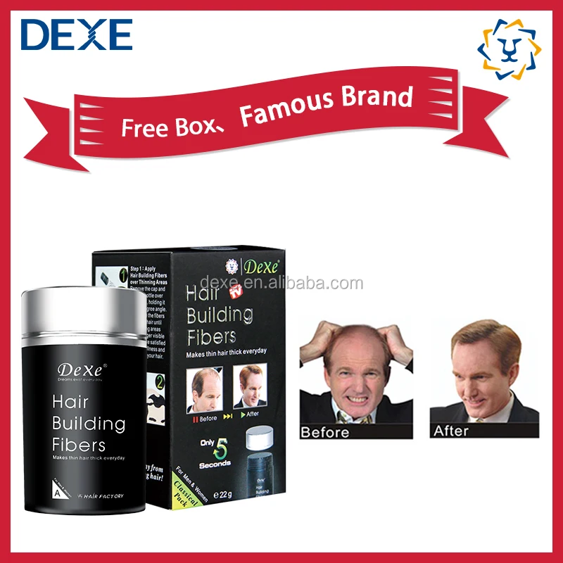 DEXE Best Quality Bulk Hair Building Fibers with 12 colors