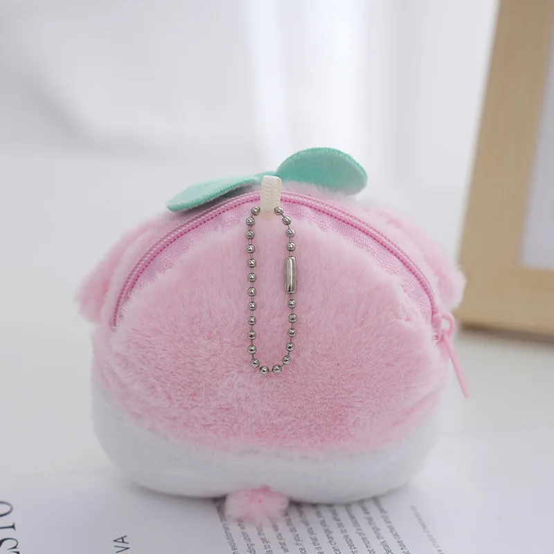 10Cm Kawaii Sanrioed Plush Keychain Bag Keroppi Kuromi Badbadtz-Maru Hellokittys My Melody Pachacco Plush Coin Purse Bag Pendant