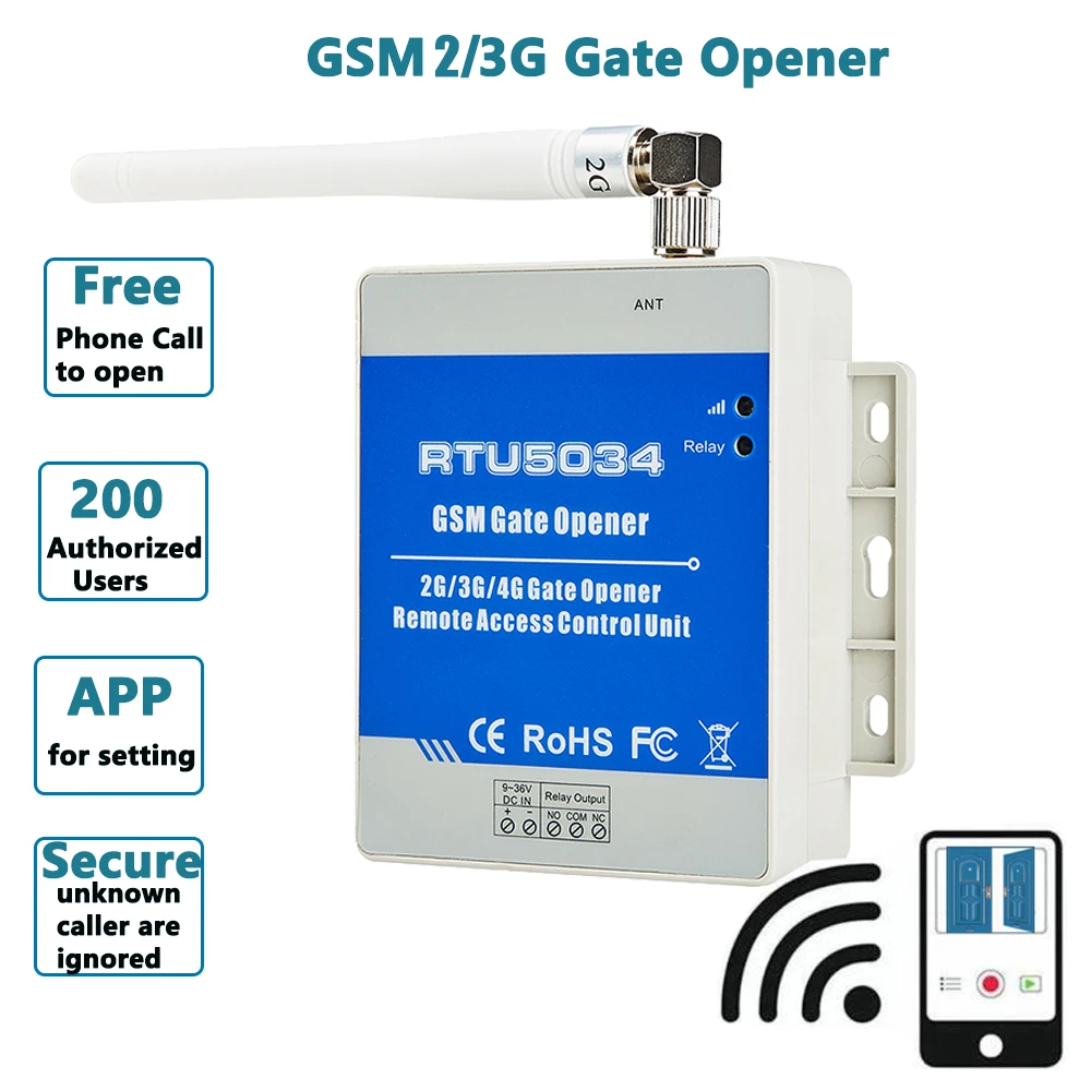 Переключатель реле GSM/4G 200 пользователей с функцией контроля таймера GSM