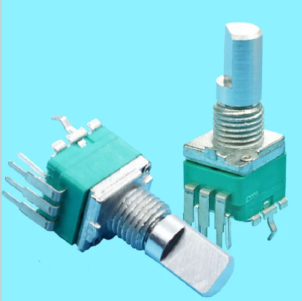9mm PCb mount vertical potentiometer with push rotary switch