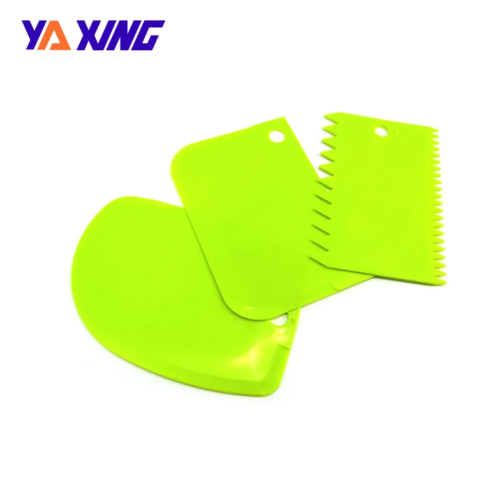 3 pcs Professional Dough Cutter Cake Bread Slicer Baking Pasty Scraper Cake Blade Plastic Spatula For Cake Patisseries Tools