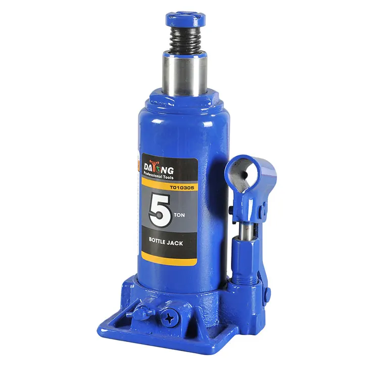 5Ton Manual Screw  Hydraulic Bottle Car Jack  For Workshop With Safety Valve CE GS Standard