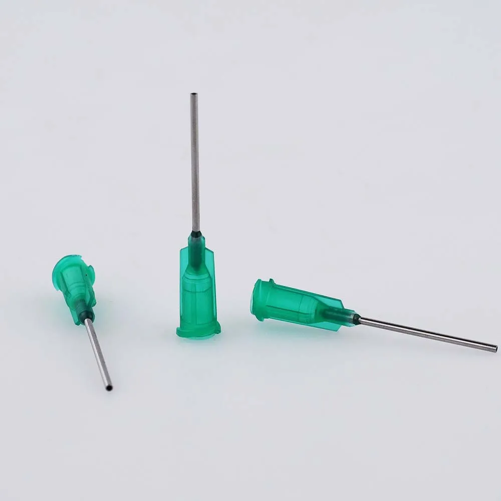  10000PK 1-дюймовый эпоксидной смолы тупым обойтись советы 14G-27G замком Luer иглы для