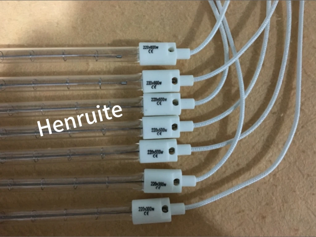 Clear Tube 230v 800w Infrared Heating Tube 650mm Quartz Heating IR Lamp