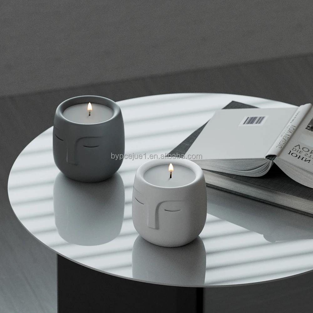 Цементные ароматические свечи для лица