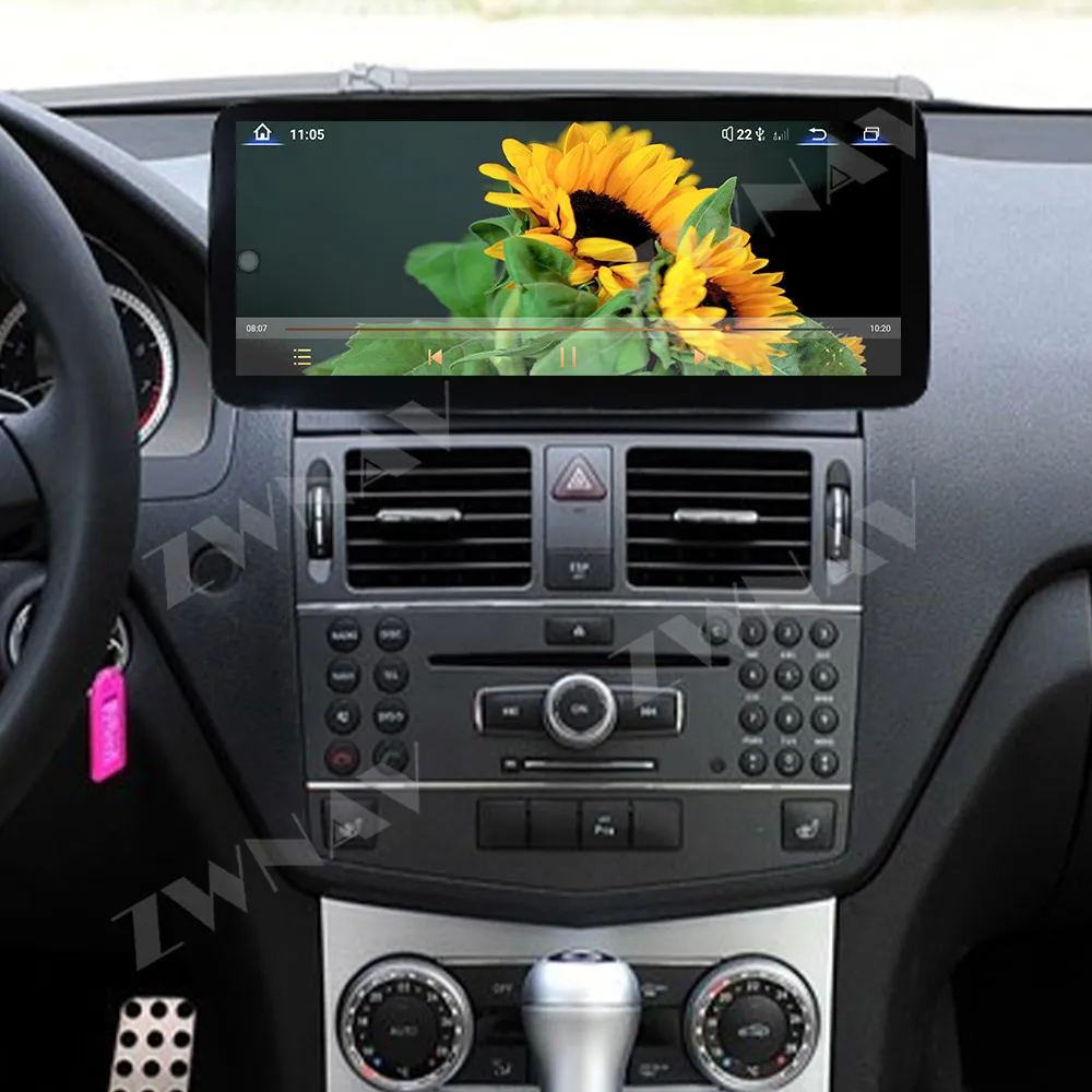 ZWNAV 12.3 Inch Carplay For Mercedes-Benz C Class 2008-2012 Car Radio GPS Navigation Multimedia Player Car Stereo Head Unit