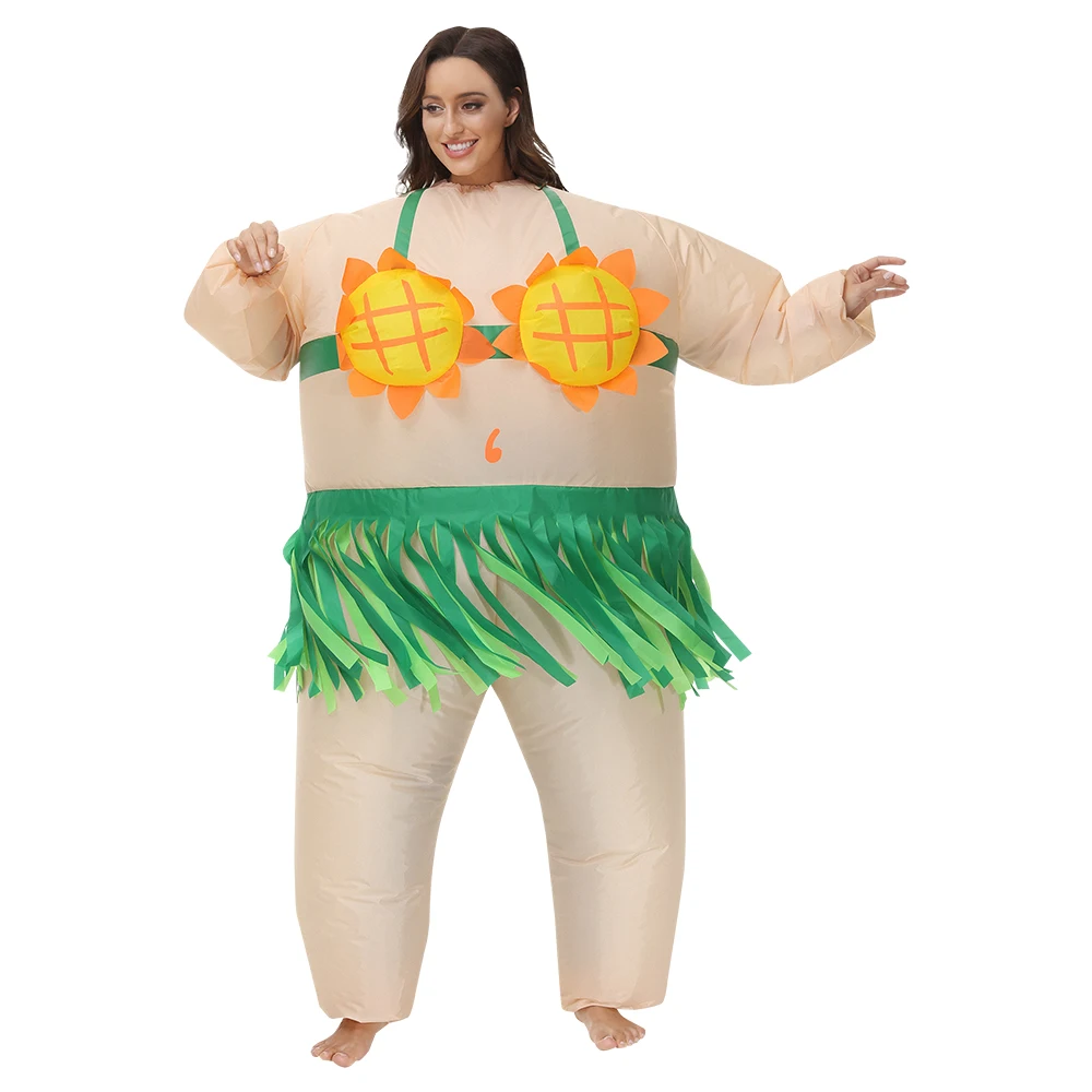 Carnival costume Inflatable Sunflower hula costume Halloween Party Animal Anime Inflatable Costume for Adults