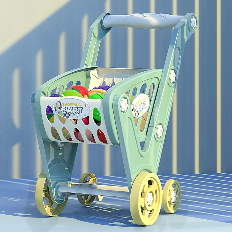 Dakota 2021 New Item Shopping Cart Mini Shopping Cart Kitchen Toy Set Kids Other Educational Toys