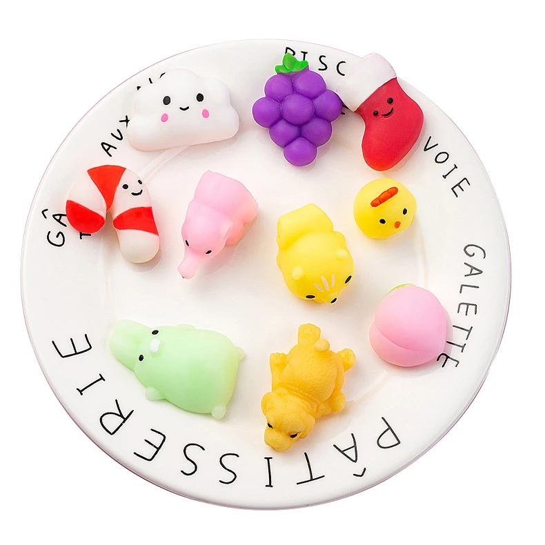 Лидер продаж Kawaii мягкие силиконовые животные ручная Непоседа сжимаемые эластичные липкие игрушки для детей
