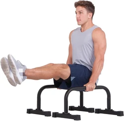 Wellshow Sport push-up Stand Parallettes 12x24 дюйма Нескользящая со встроенной ручкой