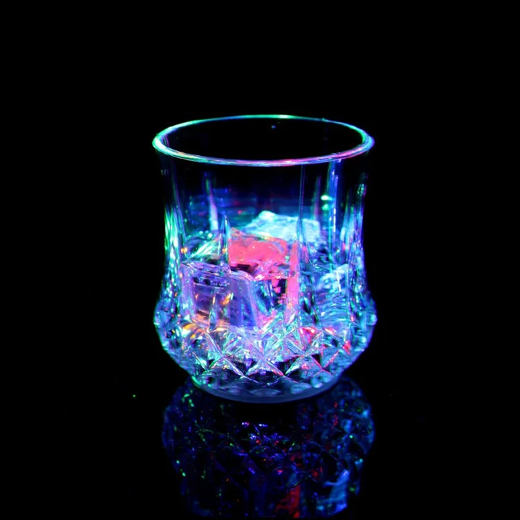 LED Colorful Induction Luminous Glass Beer Cup Bar Party Flash Cup Water Discoloration Party Festival Supplies