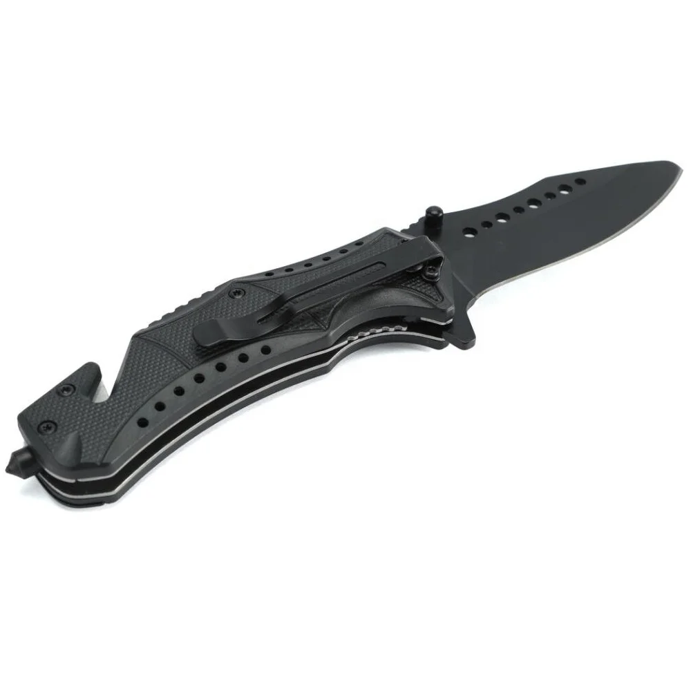 Походный складной карманный нож из нержавеющей стали с зажимом для ремня