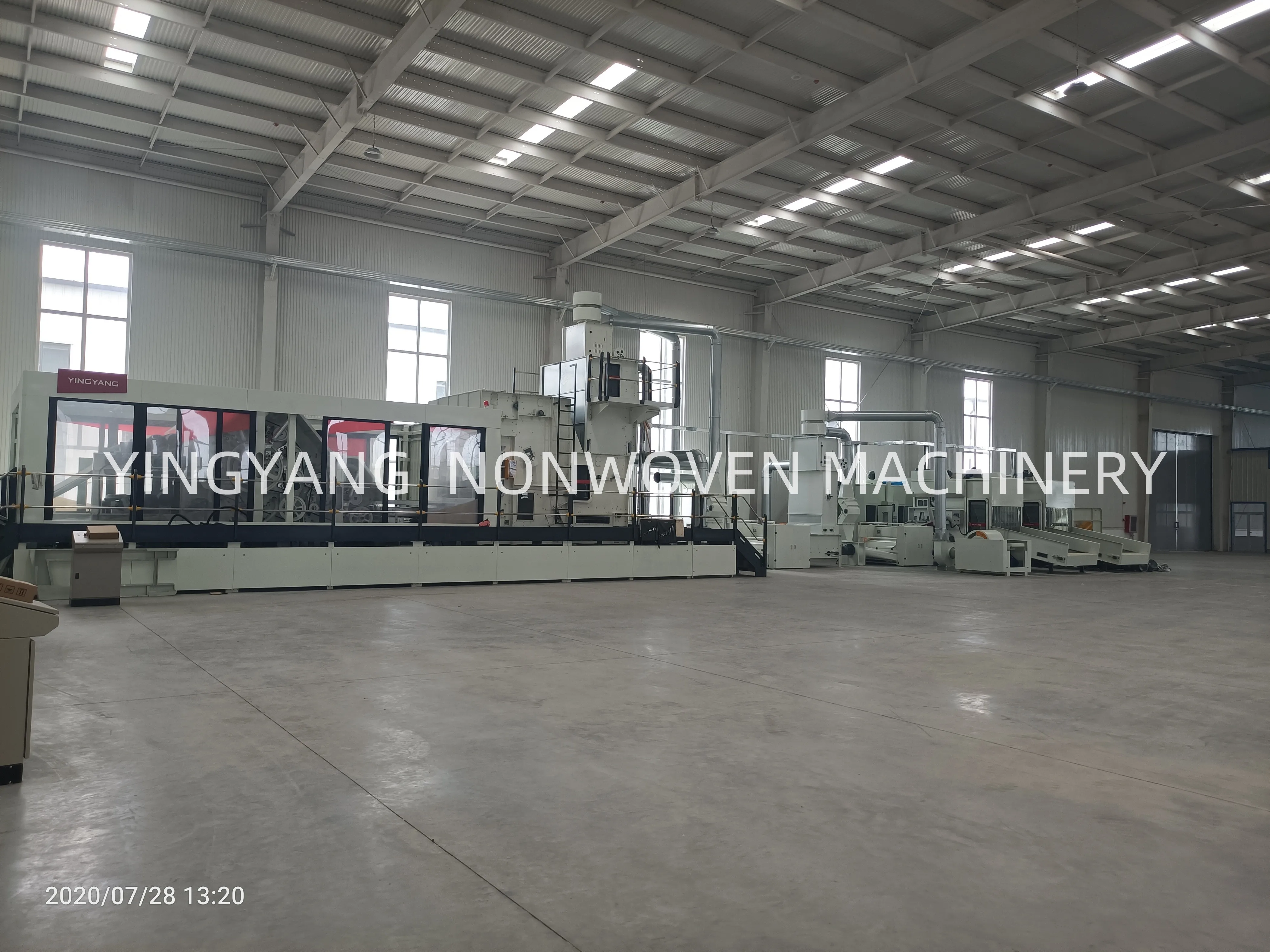 Carding machine cross lapper fiber opener machine for high speed needle punching geotextile production line