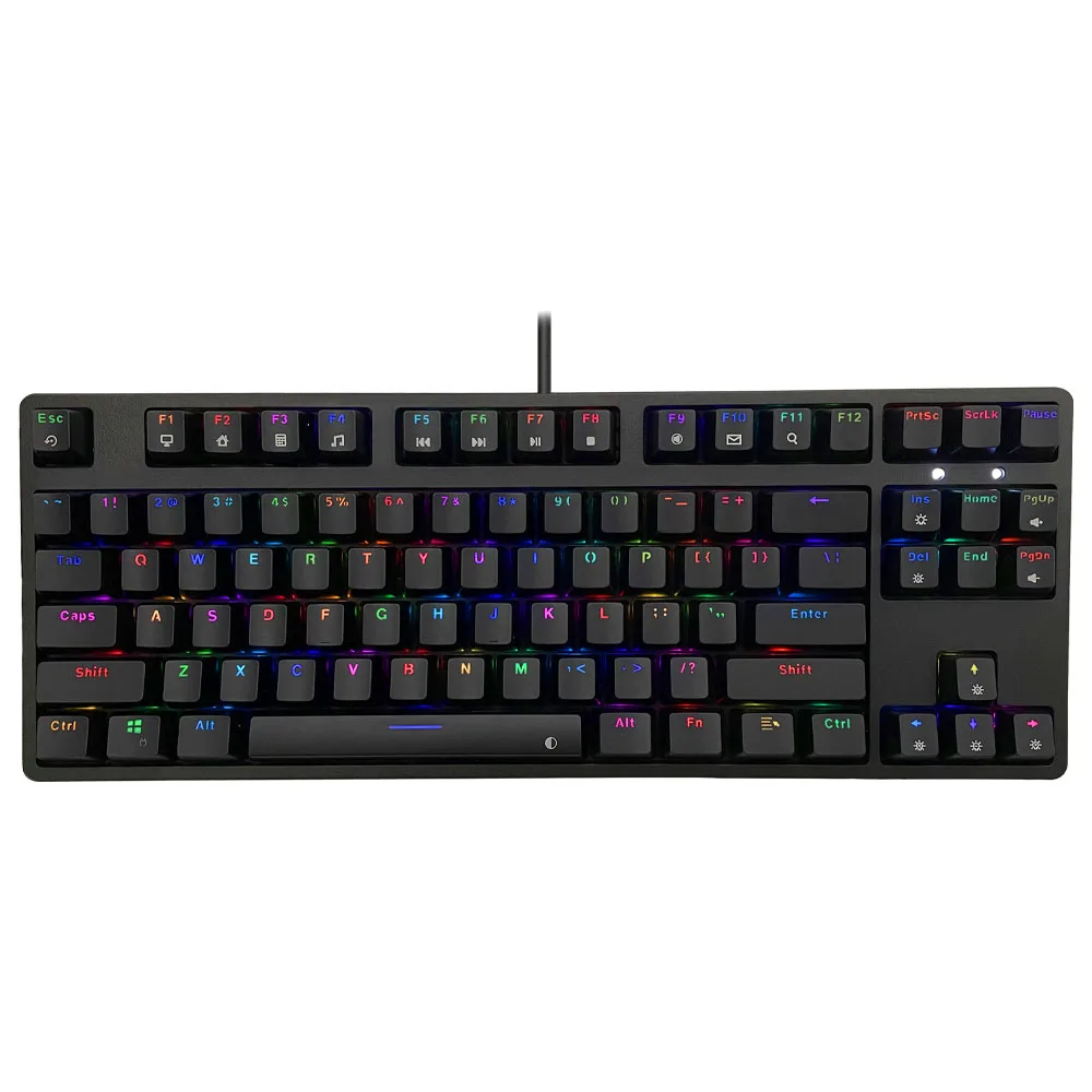 Freenman wholesale 87-key RGB light effect sunken three-mode high-end gaming mechanical keyboard