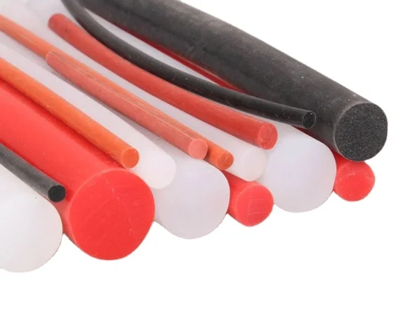 Elastic Red EPDM Rubber O Ring Sponge Cord Round Foam Rubber Bar
