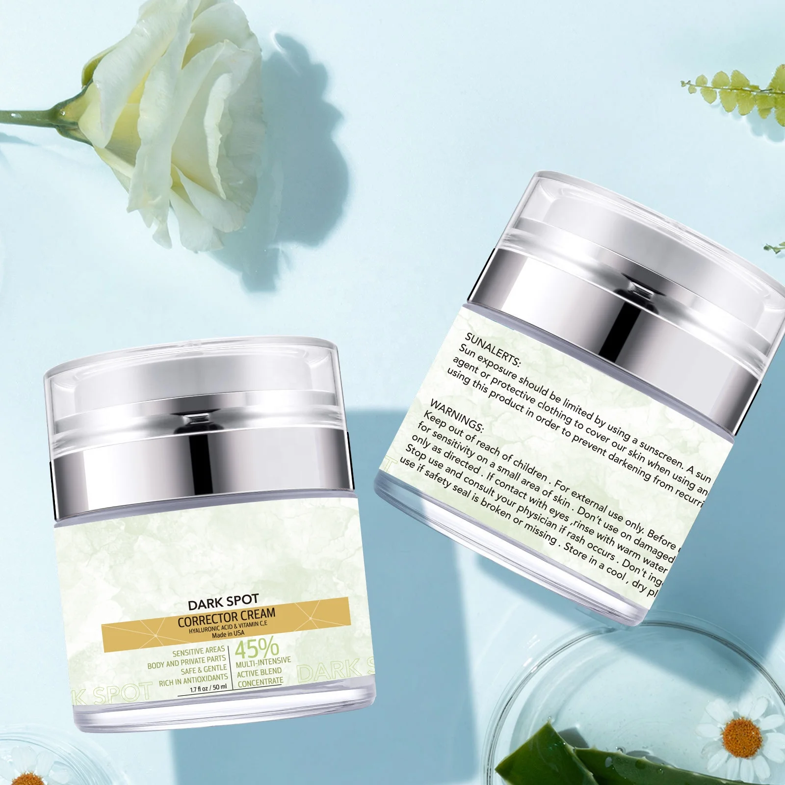 Herbal Acne Removal Cream Jar 50Ml Cream Ointment Jar For Sale Womens Face Cream