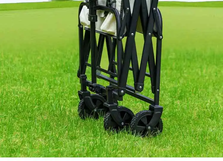 5-inch rear clamshell car Lightweight folding camper car Outdoor Shopping Stainless Steel OEM Supported