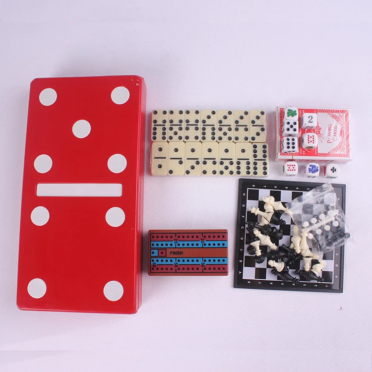 Classic 7 in 1 Domino Magnetic Board Game set for indoor family fun
