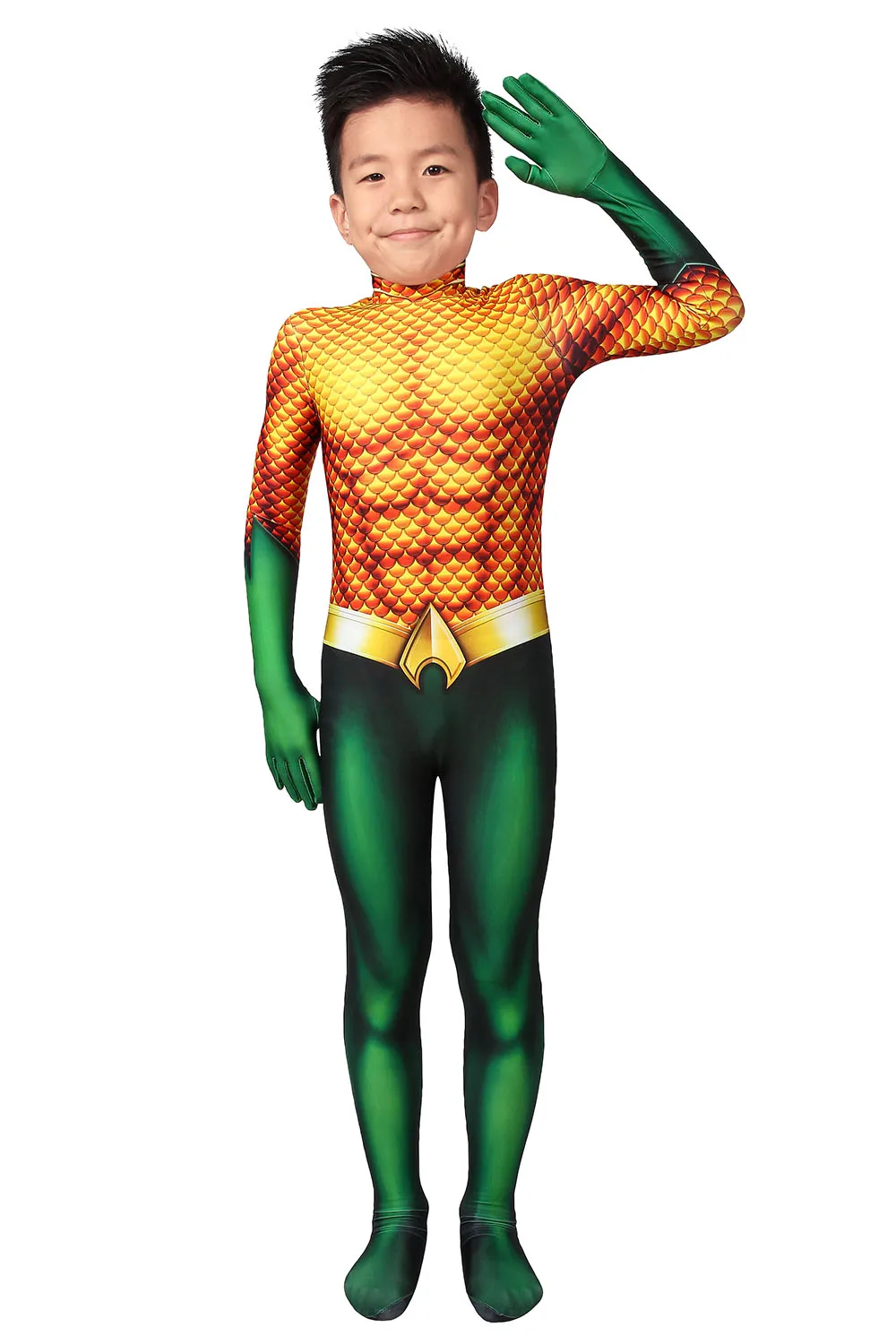 
Aquaman Arthur Curry Marvel Super Hero Kid Cosplay children Costume Set J19014CA 