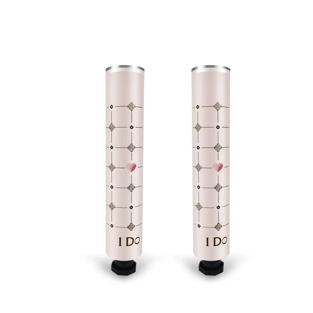 Cylinder Shaped Pure Aluminium Material Cosmetic Round Tube In 30ml 40ml 50ml 75ml 90ml For Hand Cream Tube Face Cream