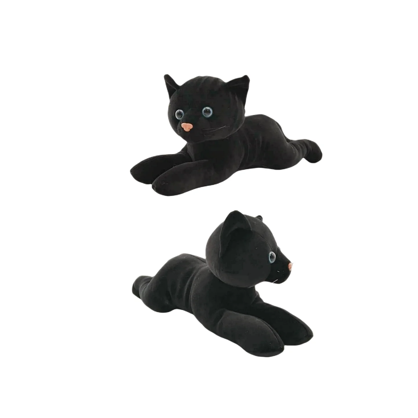 Custom Kawaii Super Soft Black Cat Plush Toy Stuffed Animal Cute Kitty Sleeping Pet Toys