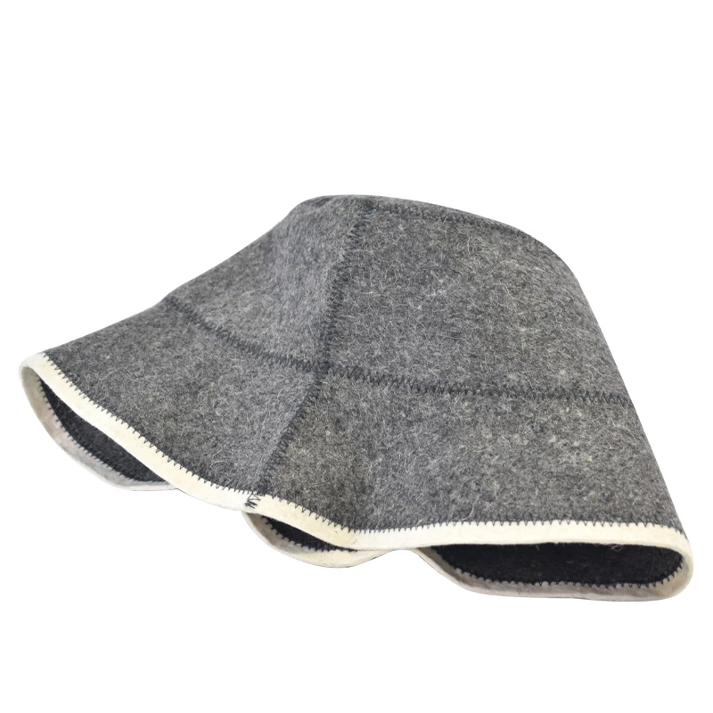 Sauna Bath Accessory Wool Sauna Cap for Sauna Use to Protect Hair