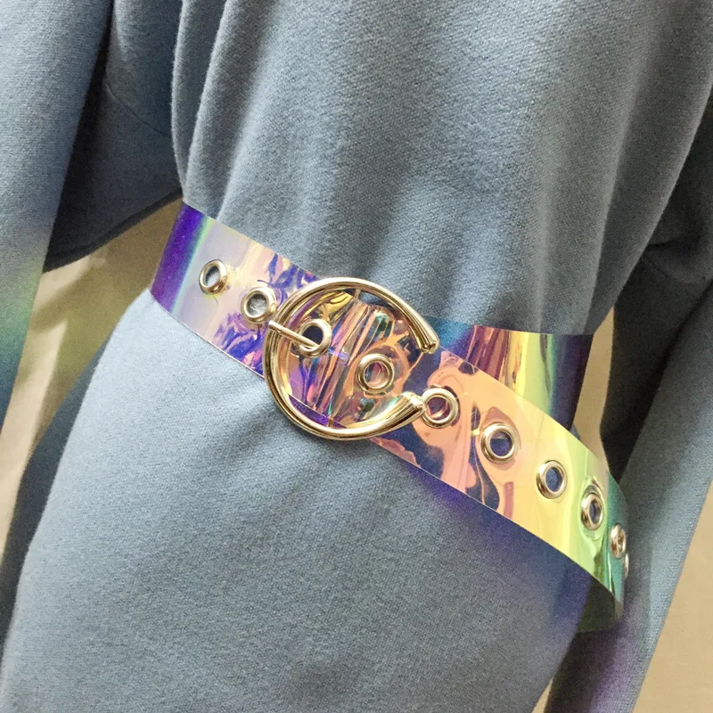 Factory Custom Logo PVC Material Luxury Fashion PVC Belts for Lady Women