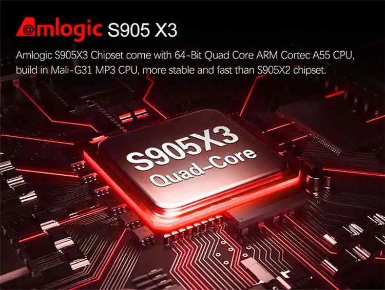 S905X3 android tv box 2/ 4GB / RAM 32 / 64GB ROM iptv box Android9.1 WIFI B&T 4.1 4K OTTTV Box