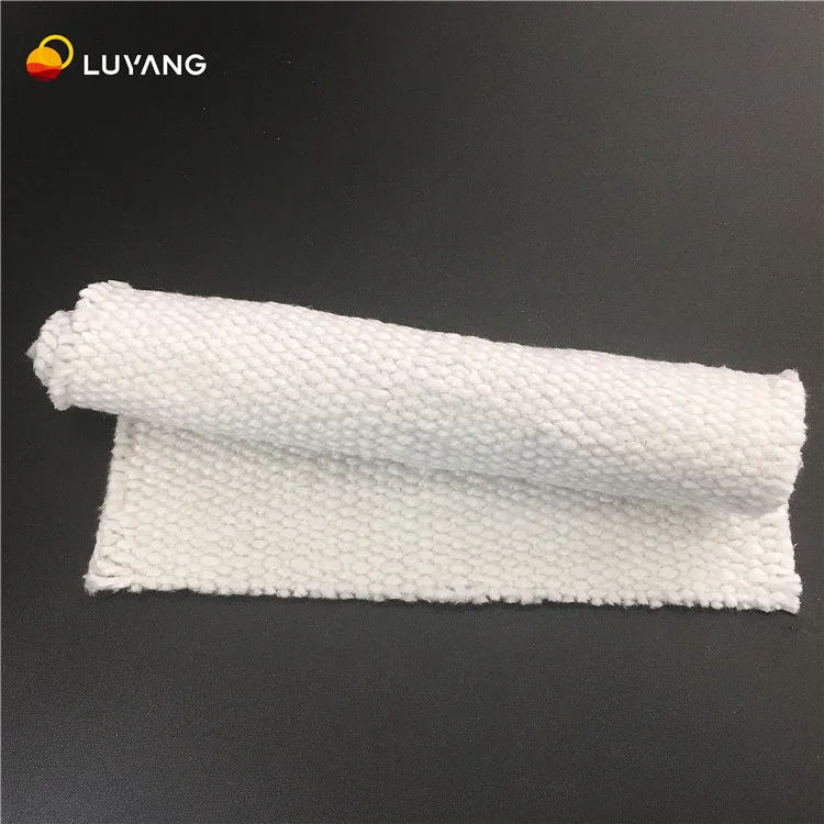 Alumina-Silicate Fire Resistant Ceramic Fiber Fabric Smokeless Nonsmoke Heat Treated Ceramic Fiber Cloth