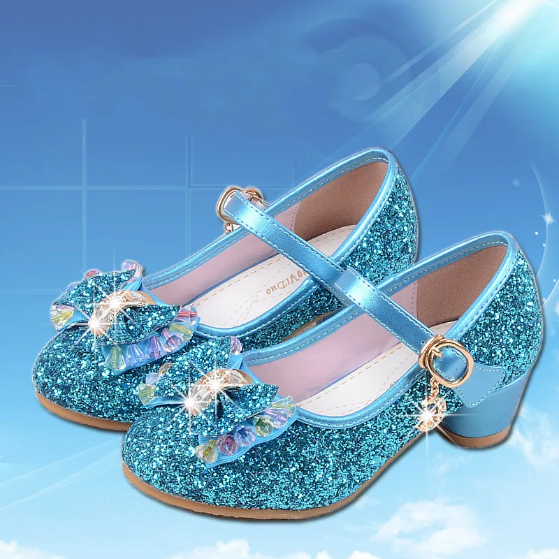 
Fashionable Beautiful Girls Shoes Sequins Princess Shoes Dancing Shoes For Evening Party 