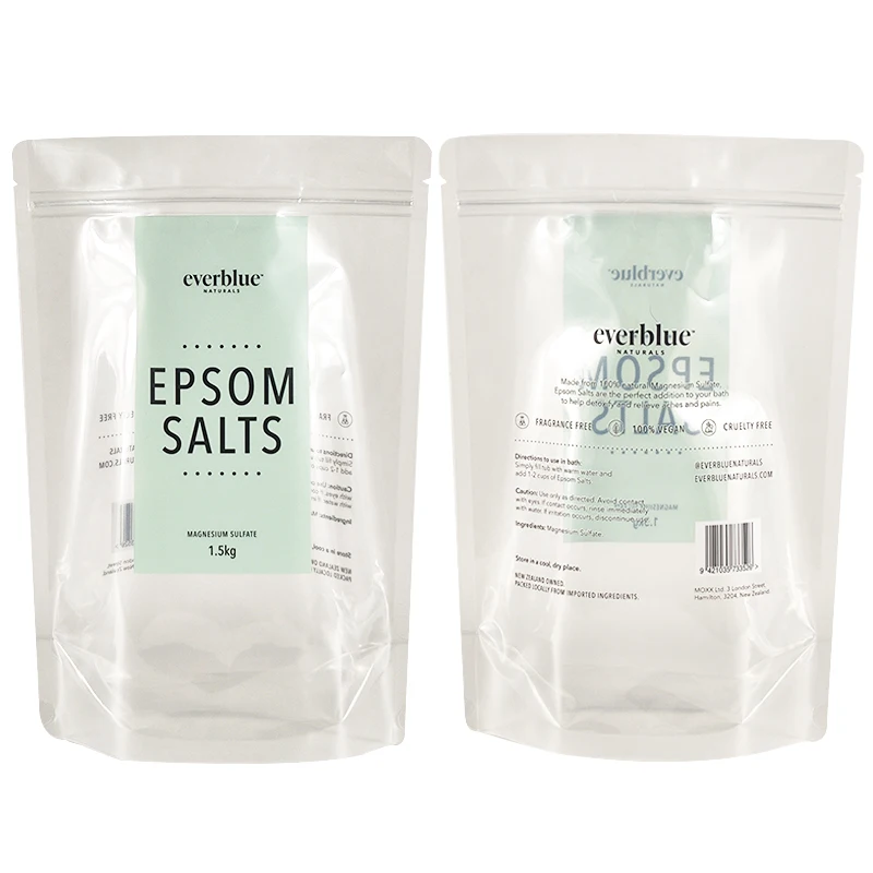 Biodegradable resealable Custom Plastic Zip Bag Composite Sealed Bag Accessories Snacks Universal Stand up pouch