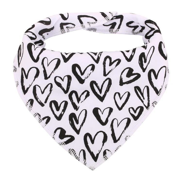 Baby bandana  bibs 100% cotton 4pcs/pack  2020 lovely design super soft baby bibs  manufacturer