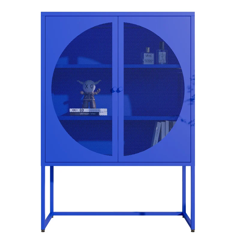 Hot Sale Industrial And Modern Design 2 Door Metal Storage Cabinet Locker Standing Cabinet For Home