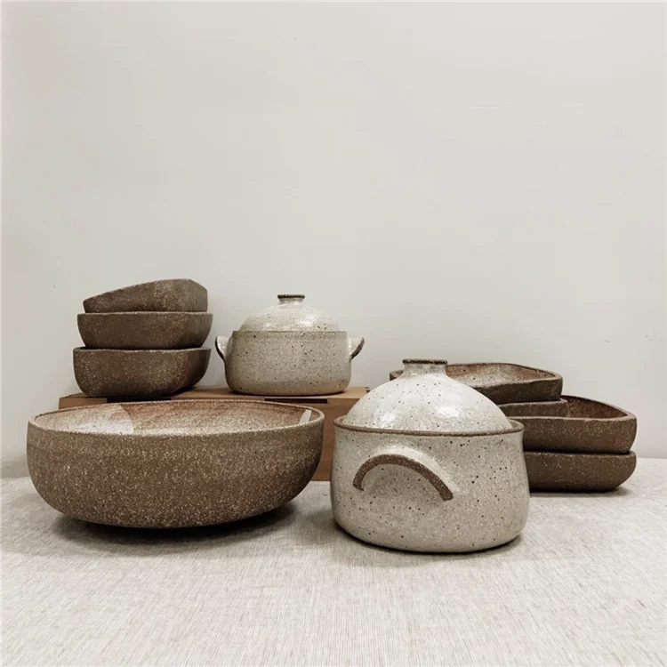 
unique korea stoneware cookware custom antique ceramic kitchen soup pots for restaurant 