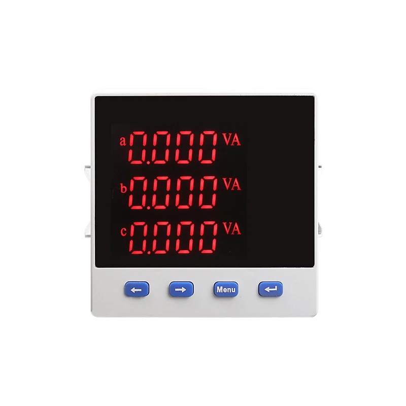 A V W kWh cos Hz Var With RS485 Modbus-RTU Panel Meter Eight Functions Multifunctional LED Three-Phase Digital Meter