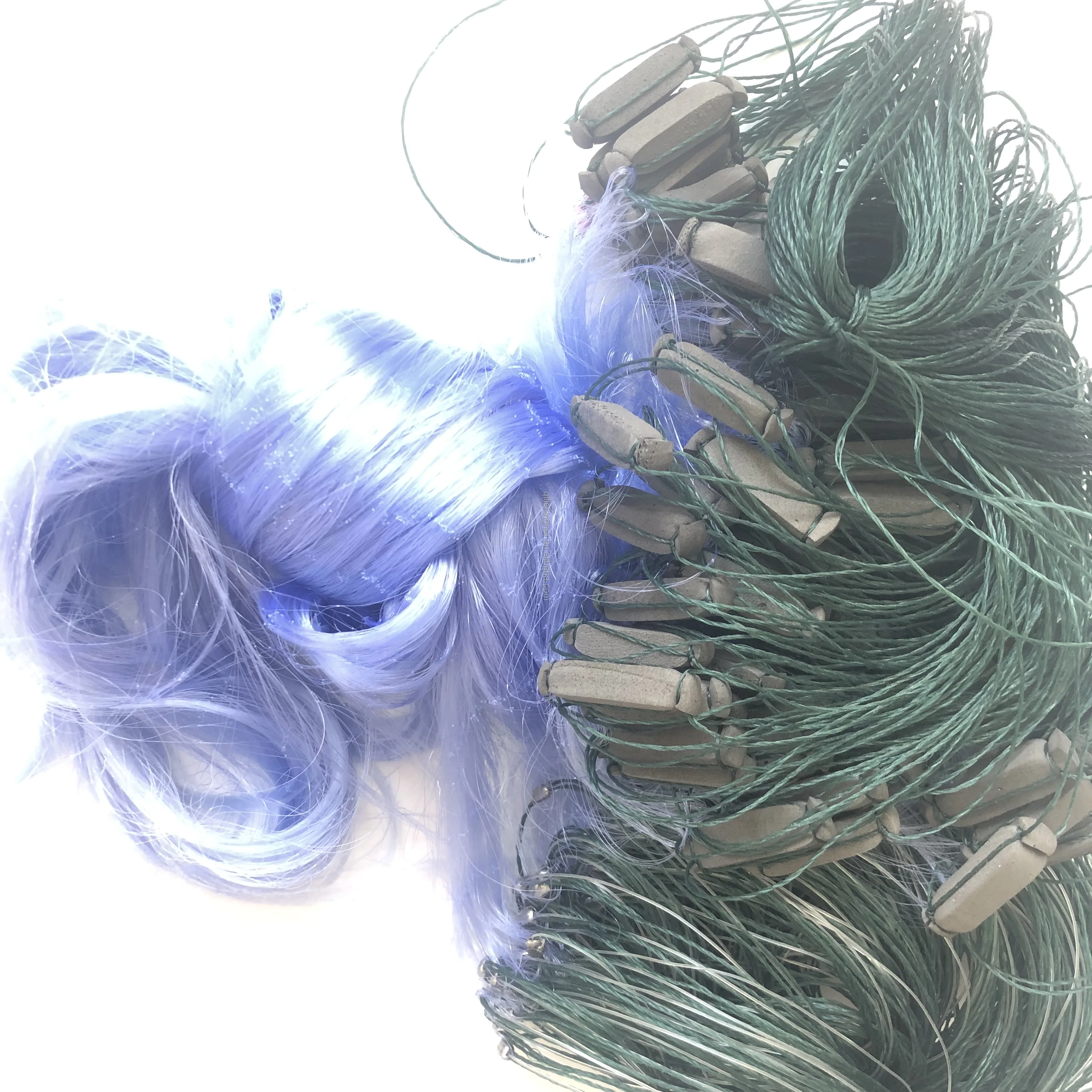 High Quality Monofilament Nylon Malaysia Ready Made Gill Net Three-layer Sticky Fishing Net