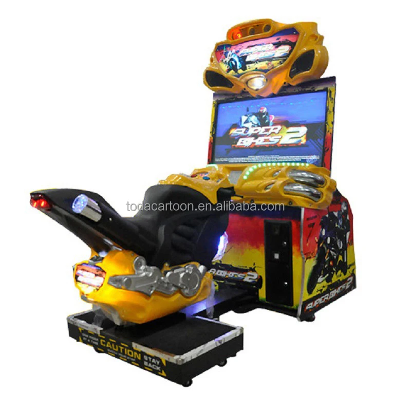 Toda 42 inch Coin Operated Games motorcycle arcade racing machines for game center FF motor