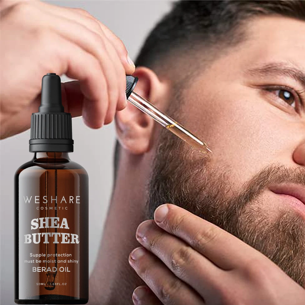 Wholesale Organic Beard Oil Growth Men Beard Butter Natural Softening Moisturizing Beard Balm Conditioner with Boxes Packaging