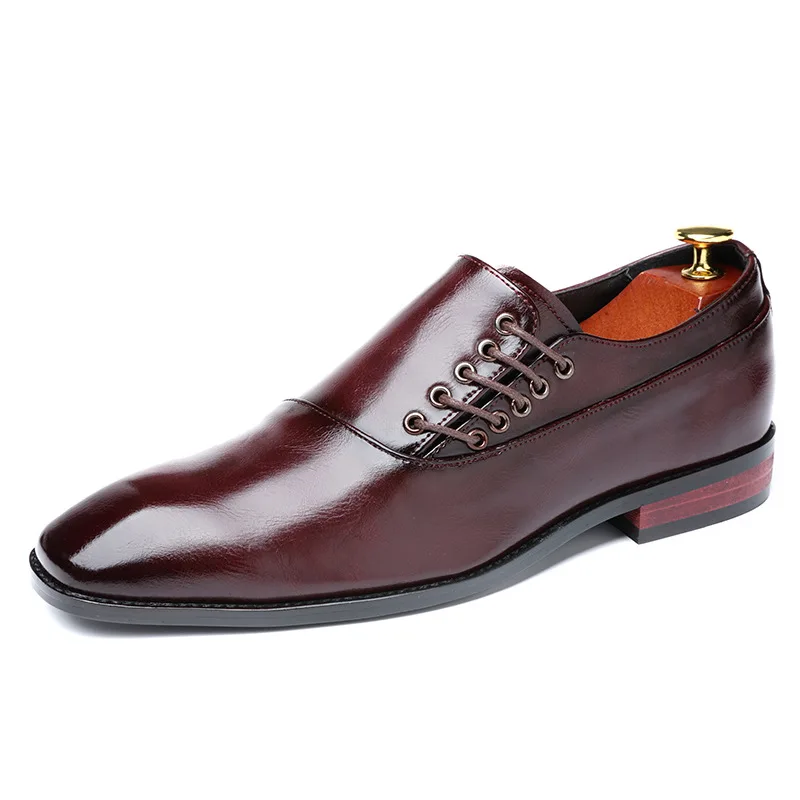
Size 37-48 Fashion Business Dress Men Shoes Leather Men Suits Slip On Dress Shoes Men Oxfords 
