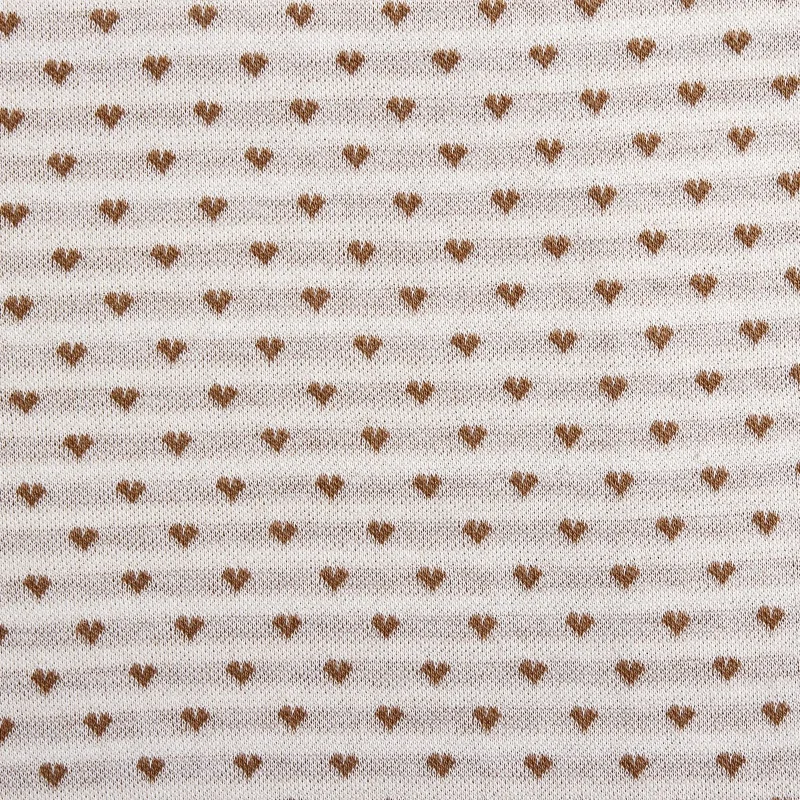 Factory direct sales 100% organic cotton jacquard fabric for clothing knit jacquard