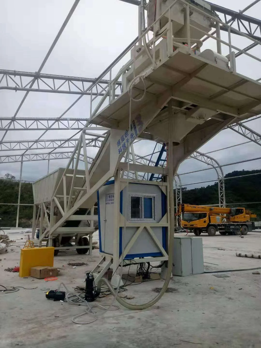 stationary concrete mixer  concrete_batching_plants concrete  mixing plant continuous