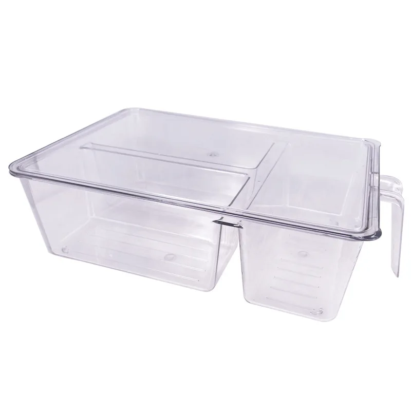 223  lidless Space Save Clear Plastic Cannisters Collapsible Fridge Food Storage Container