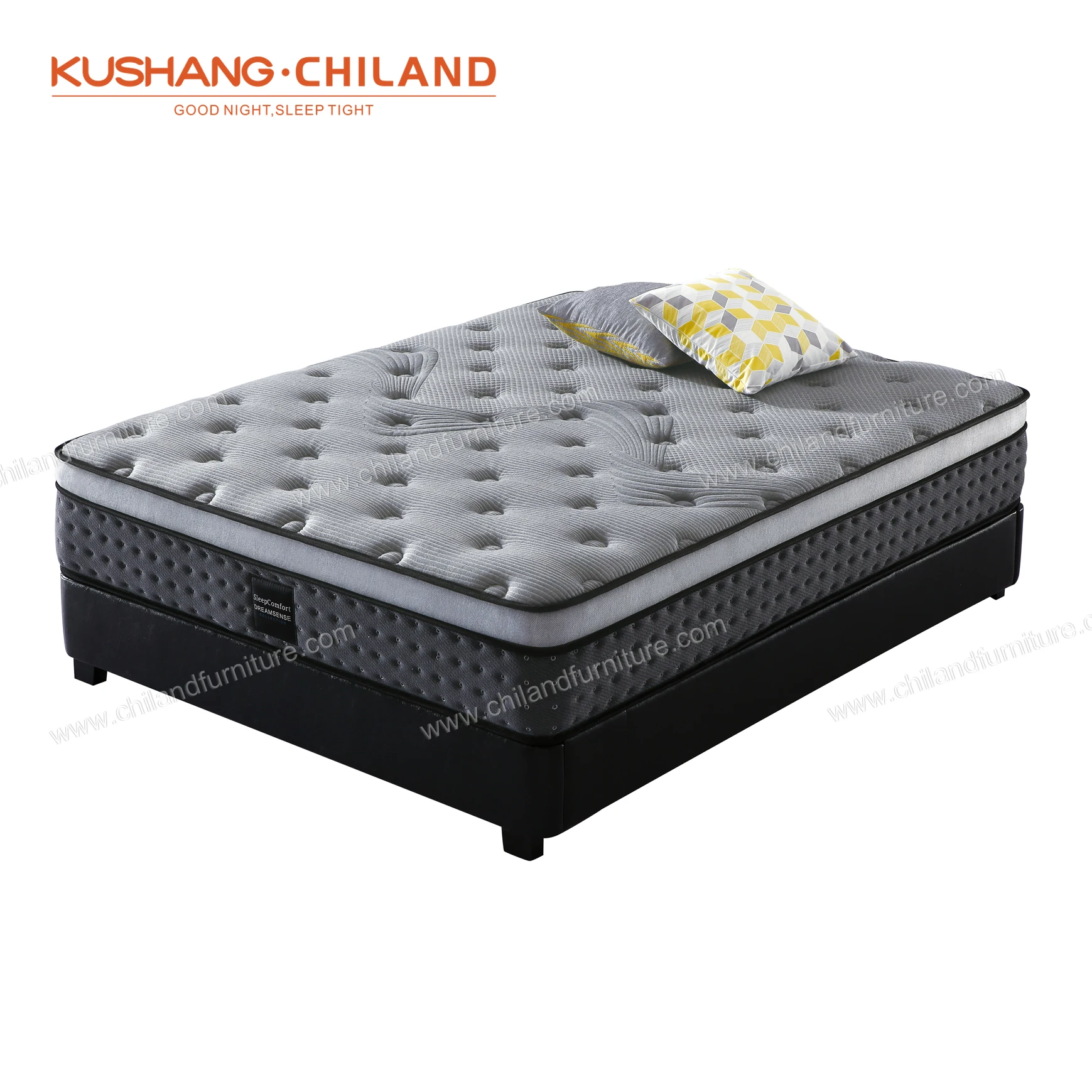 Wholesale price  natural latex foam and  memory foam mattress 5 zoned  Pocket Spring  roll up mattress
