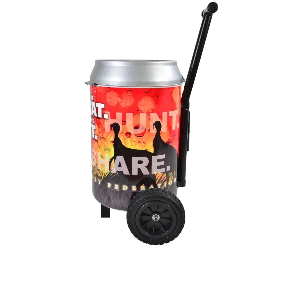 54L available Rotomolded cooler box can cooler with wheels ice bucket  box portable cooler