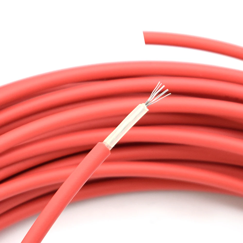 WaveTopSign 40KV 22AWG High Voltage Cable Red Positive Lead Wire