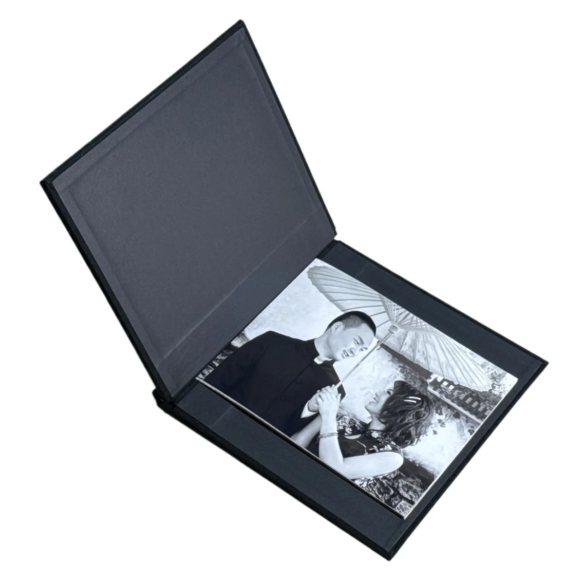 velvet cloth fabric self-mount DIY custom clamp system image photo book cover with clip