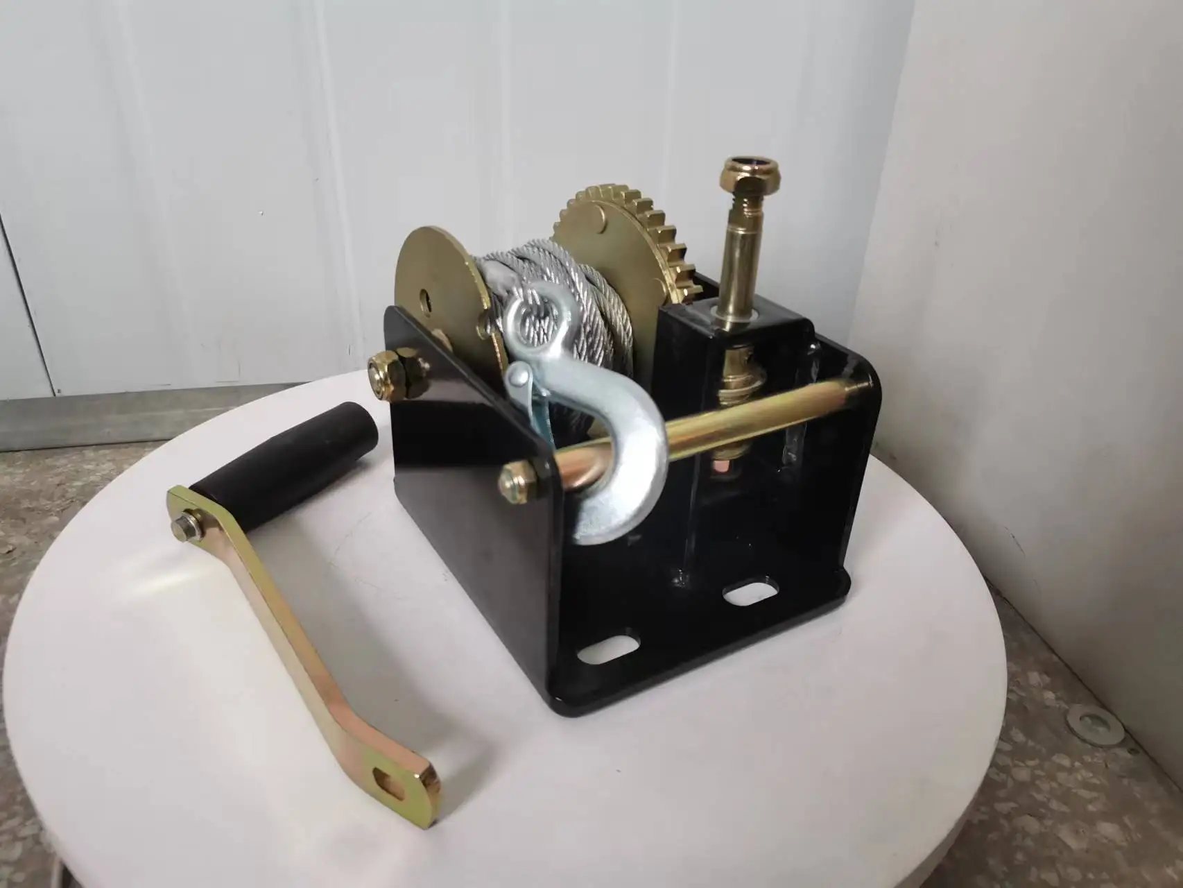 Китайский производитель, 2000 фунтов, ручная лебедка, червячная шестеренчатая лебедка с передаточным числом 41:1