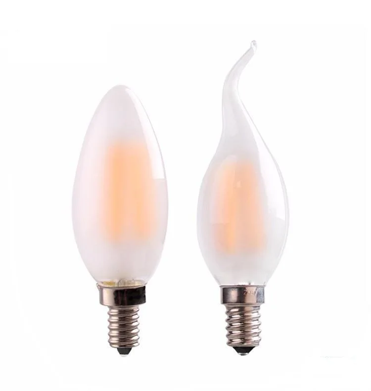 Hot Sale Holiday Wedding hotel Restaurant luxury C35 C35L Led frosted candle led filament bulb Light